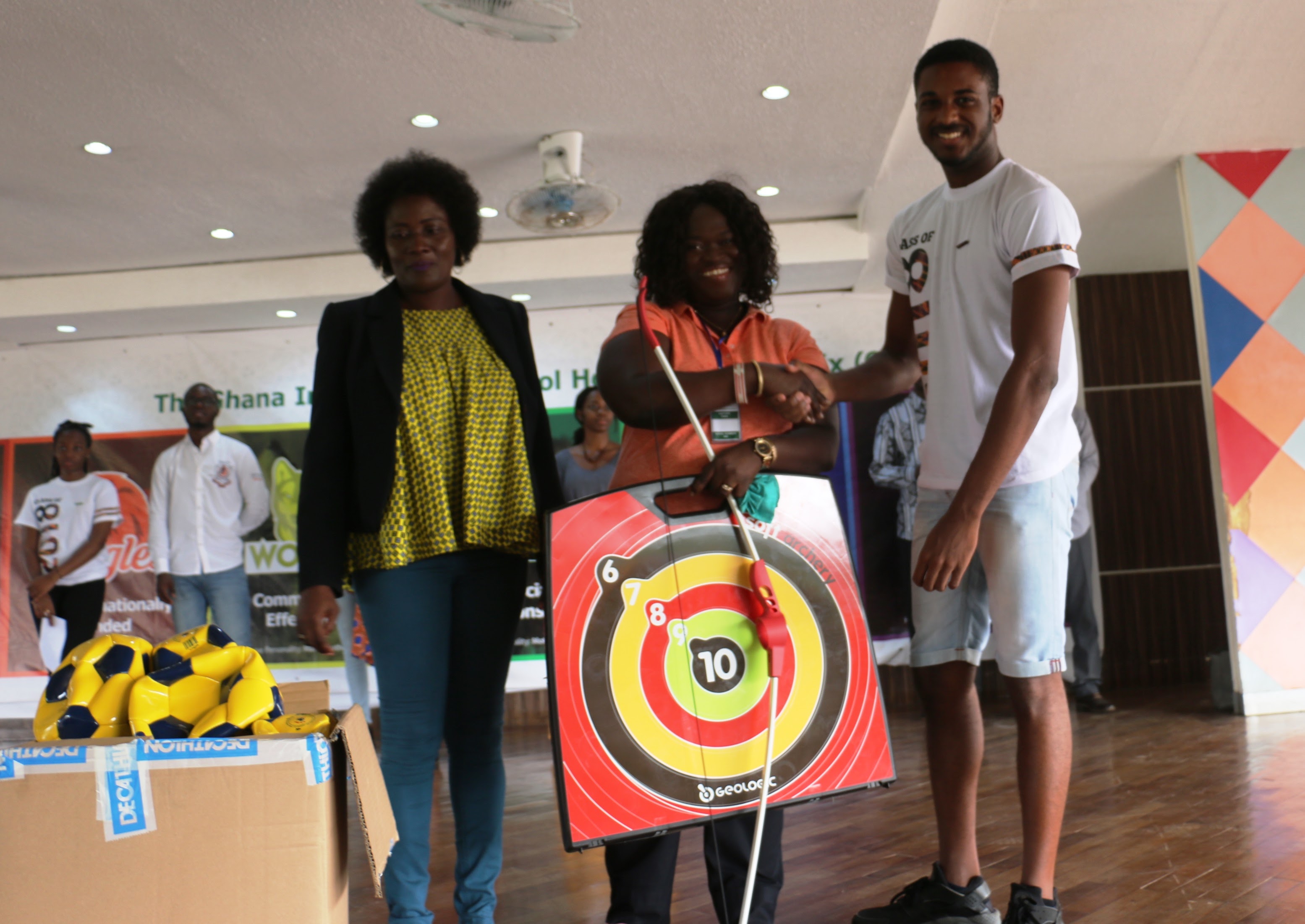 Decathlon Ghana donates Sports Items to GIS